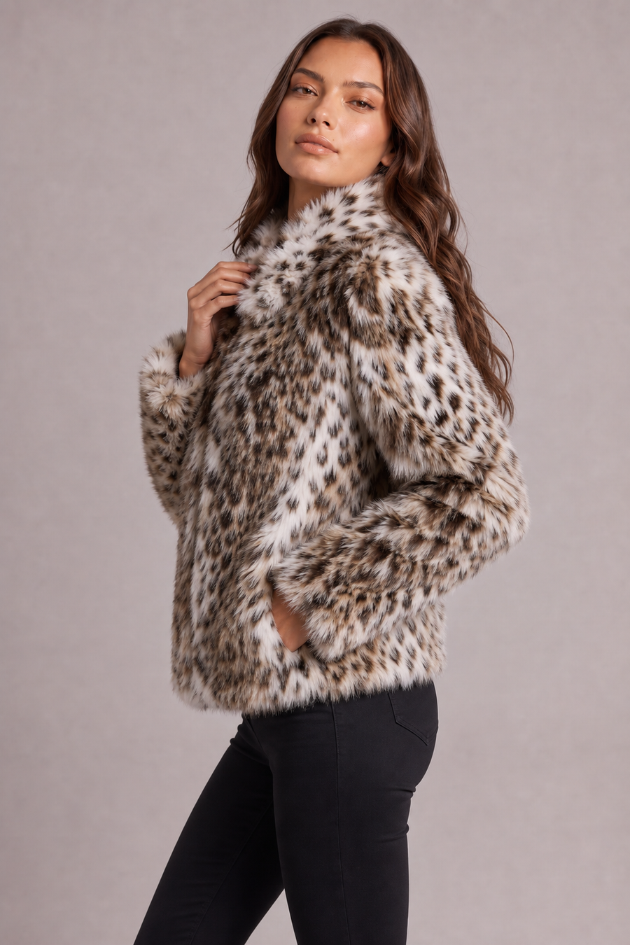 Bunda Freya s leopardím vzorem
