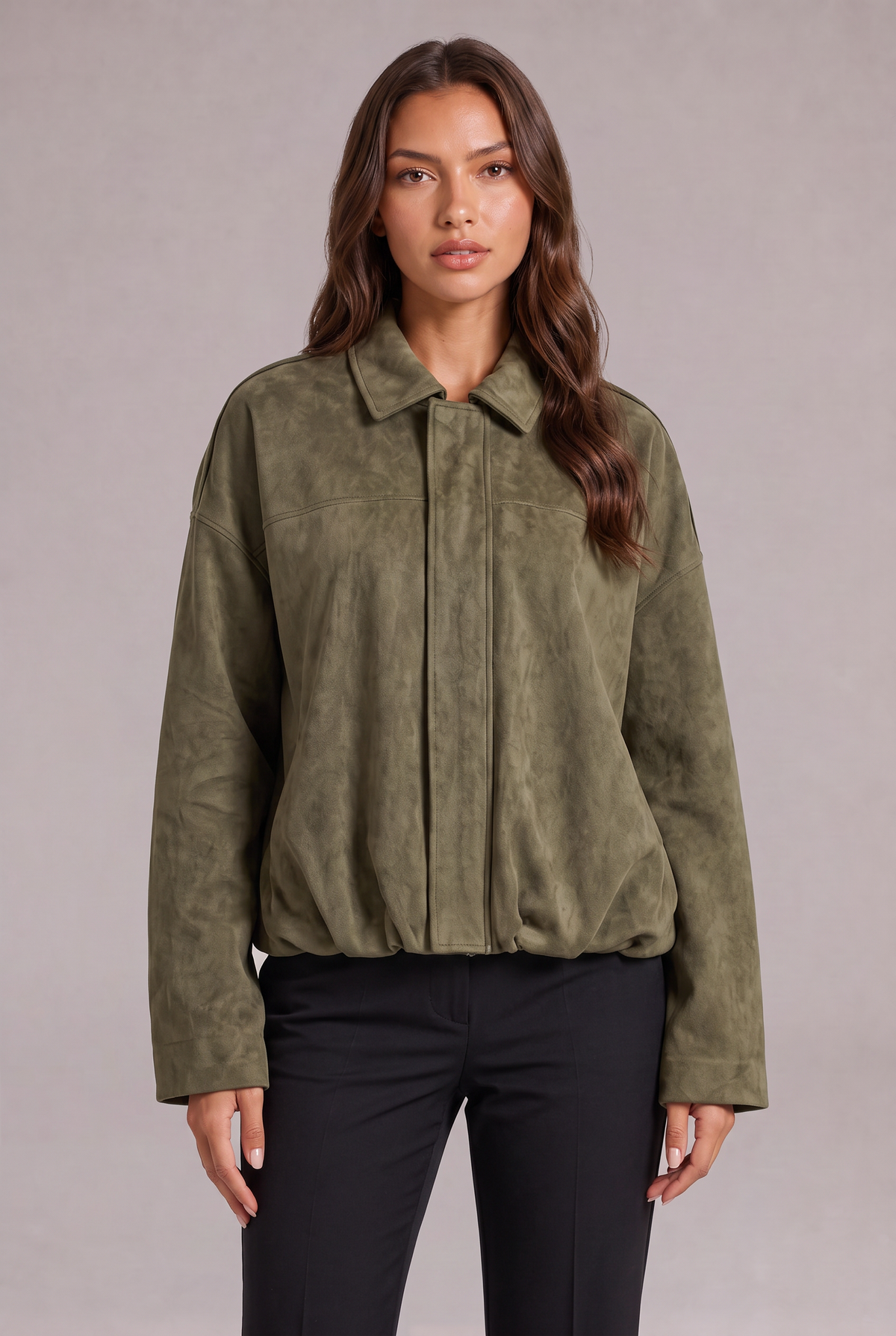 Semišová bomber bunda Elise