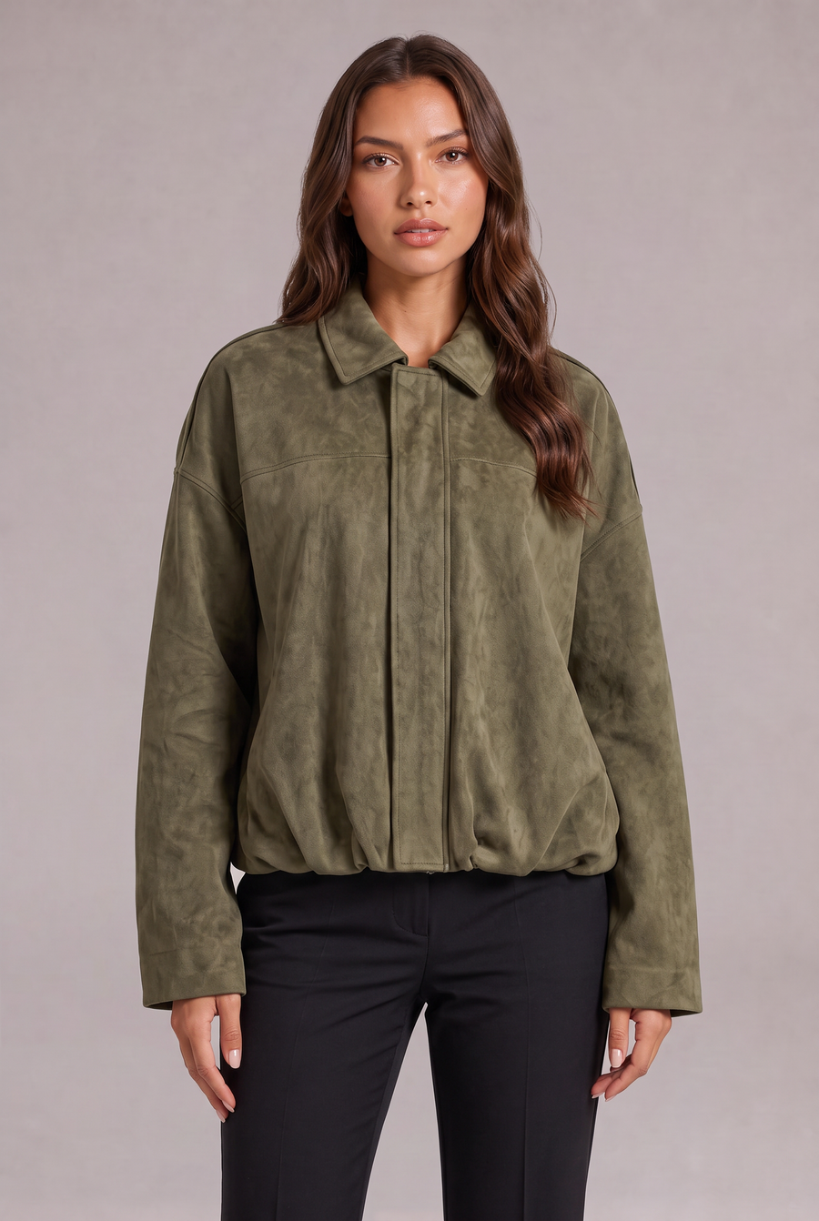 Semišová bomber bunda Elise