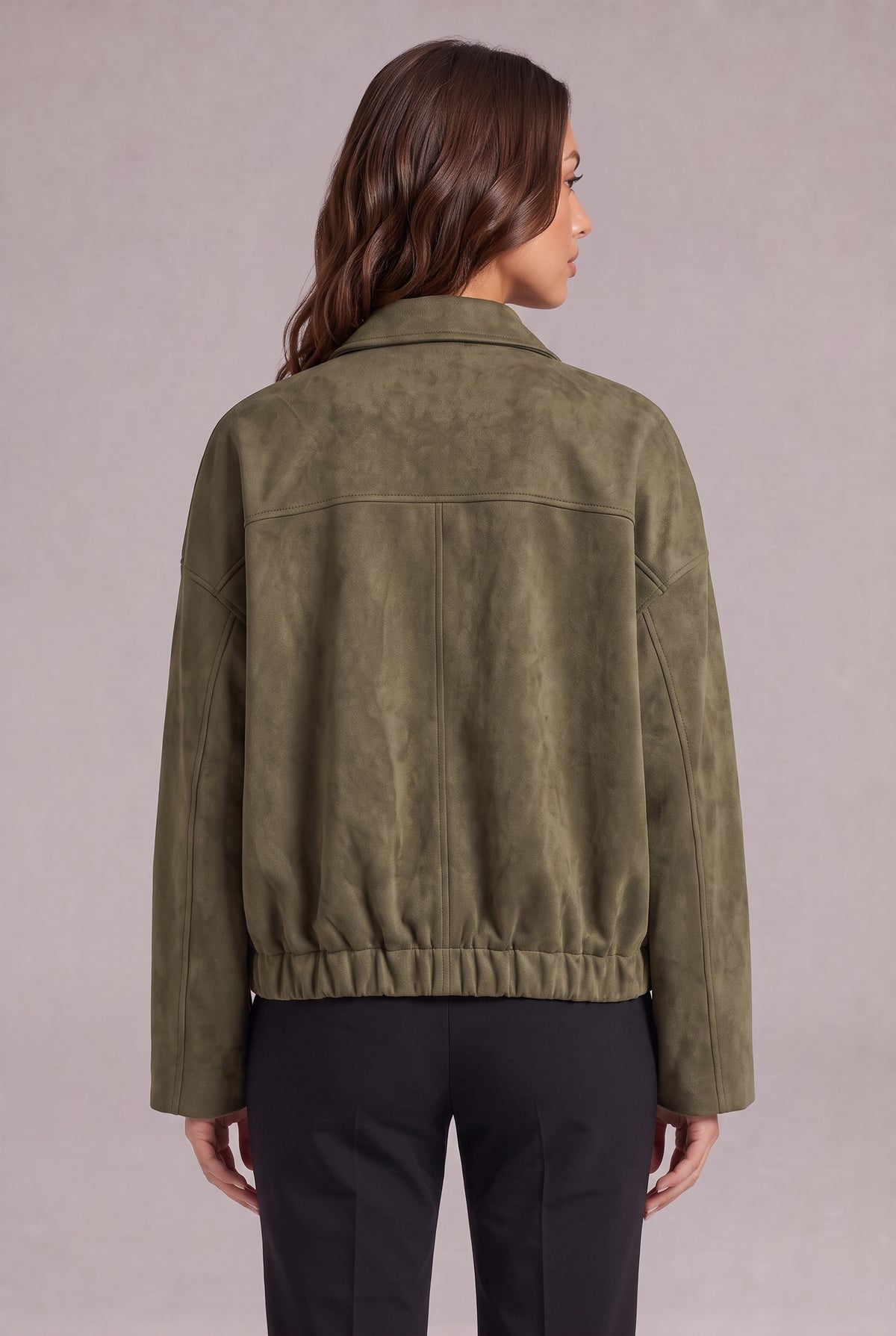 Semišová bomber bunda Elise