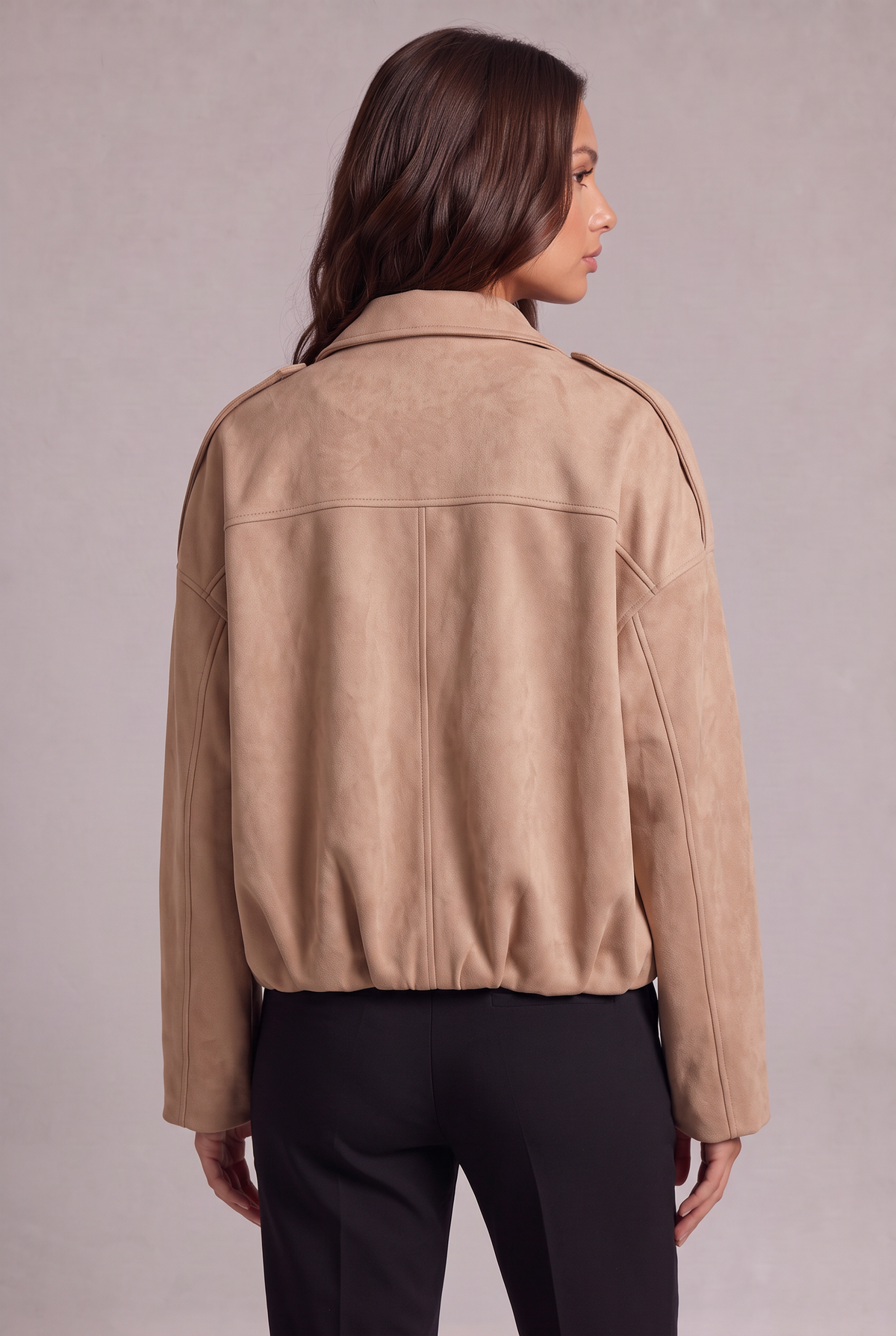 Semišová bomber bunda Elise