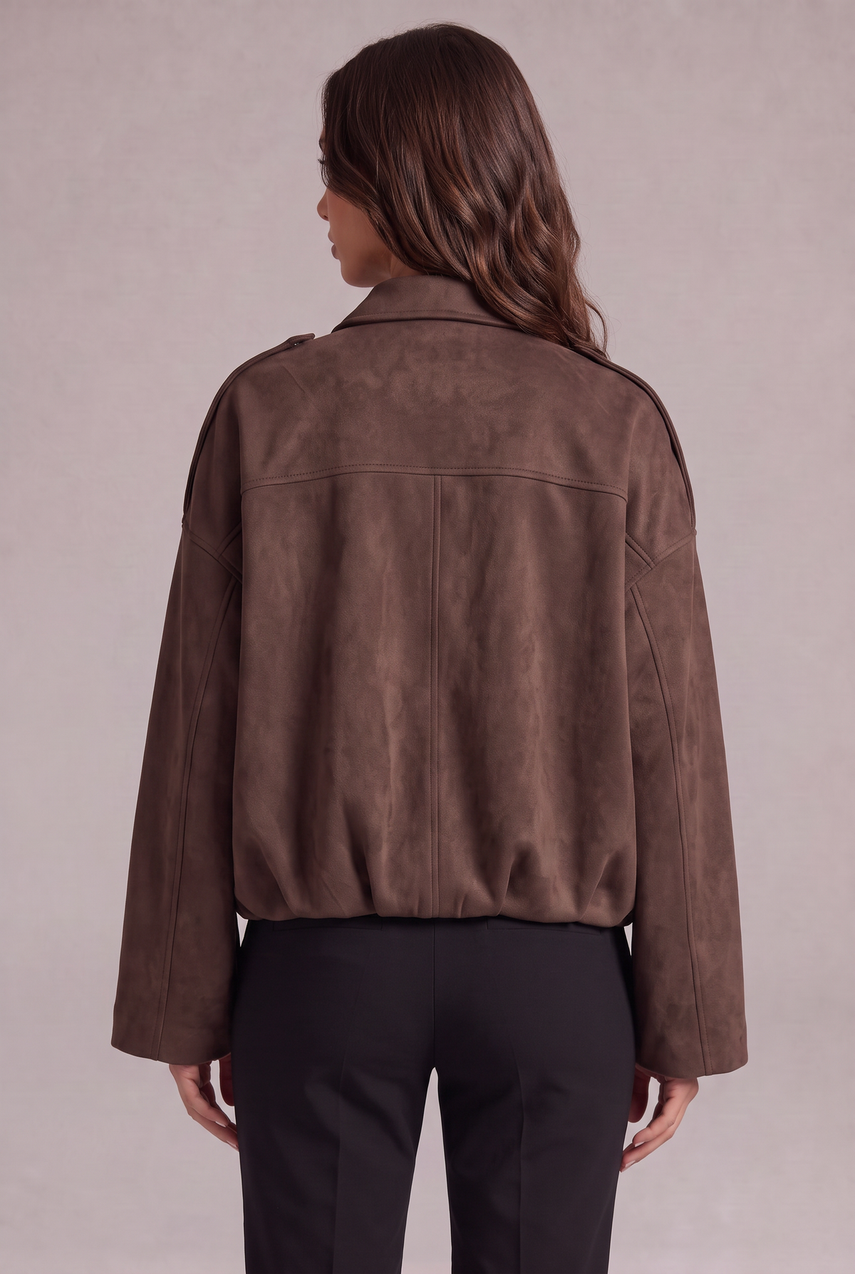 Semišová bomber bunda Elise